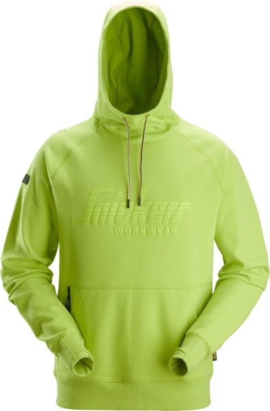 Snickers 2894 Logo-Hoodie, Lime