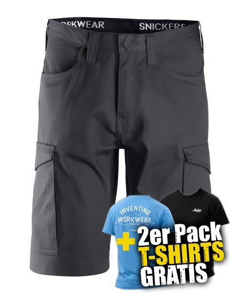Snickers 6100 Service Shorts, stahlgrau