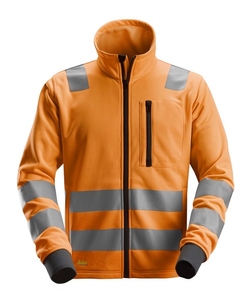 Snickers 8036 High-Vis-Jacke mit durchgehendem Reißverschluss, Warnschutzklasse 2/3, orange