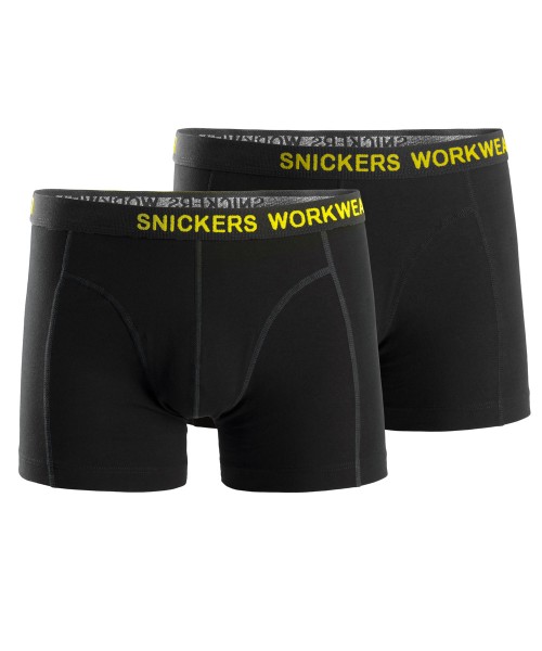 Snickers 9436 2er-Pack Stretch Boxershorts, schwarz