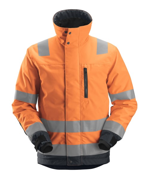 Snickers 1130 Wärmeisolierte High-Vis-37.5®-Arbeitsjacke, Warnschutzklasse 3, orange