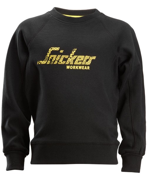Snickers 7509 Junior Logo Sweatshirt, schwarz