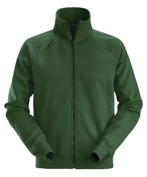 Snickers 2886 AllroundWork Sweatshirt-Jacke mit durchgehendem Reißverschluss, grün