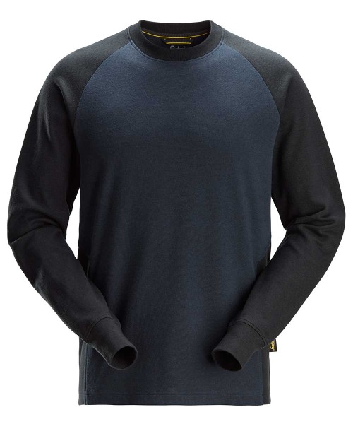 Snickers 2840 Zweifarbiges Sweatshirt, navy-schwarz