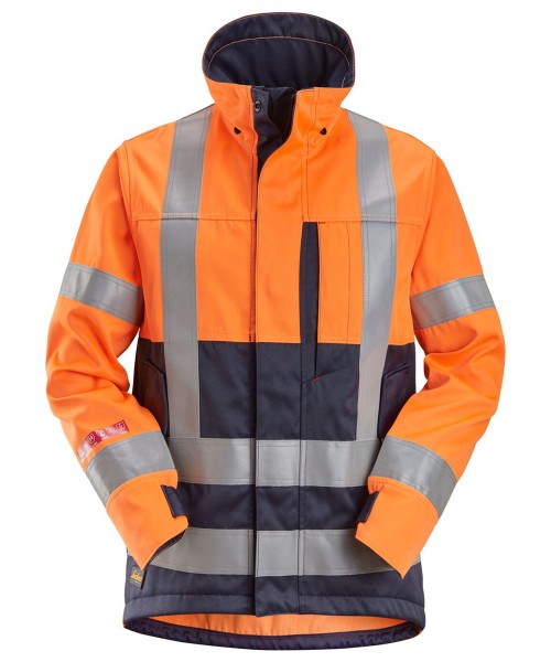 Snickers 1562 ProtecWork Arbeitsjacke, Orange Warnschutzklasse 2/3