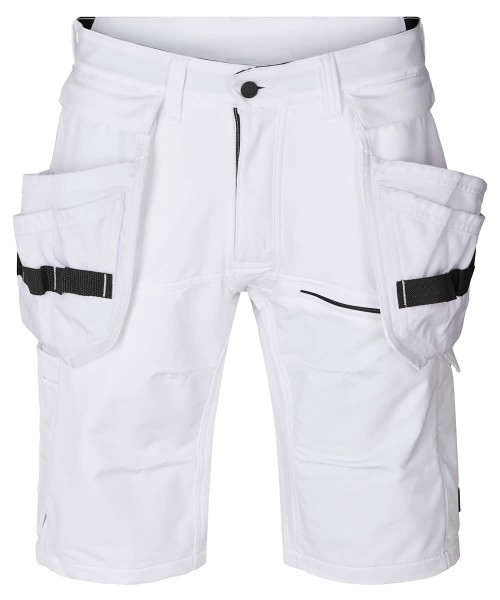 Kansas Evolve Handwerker Stretch-Shorts, Weiß (K900)